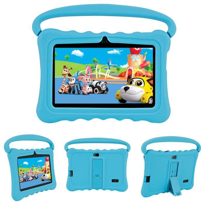 Tablette Enfants, 7- Android 10 Kid Tablettes, 1024*600 Écran Tactile FHD, 1GB RAM 16GB ROM, Tablette d'apprentissage pour Enfants
