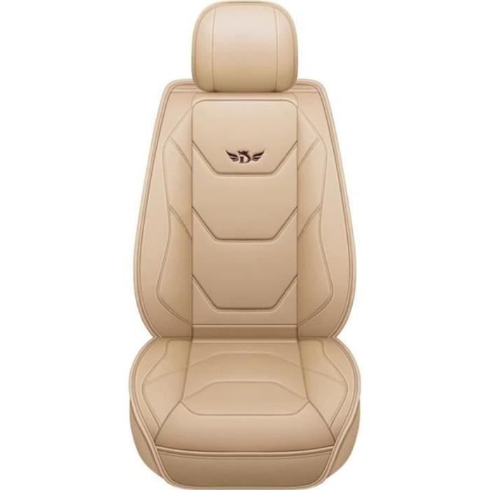 JSF35036-Housse de siège de voiture De Siège Couvre-Siège Universelle PU Cuir ECO Beige Luxe Pour Auto Voiture