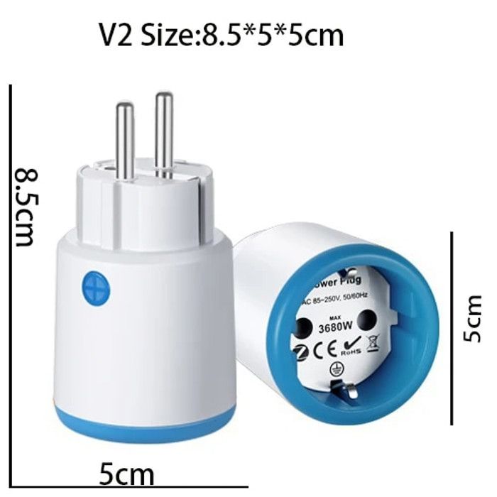 Prise Connectée ZigBee 16A Avec Suivi Conso Énergie - Compatible Alexa/Google, Minuterie, Hub Requis
