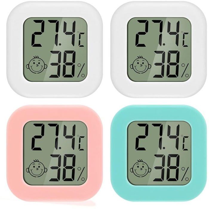 Comparer les prix de Mini LCD ThermomTre HygromTre Interieur NumRique 4 pices Thermo HygromTre Indicateur du Niveau de Confortde Haute PZCC