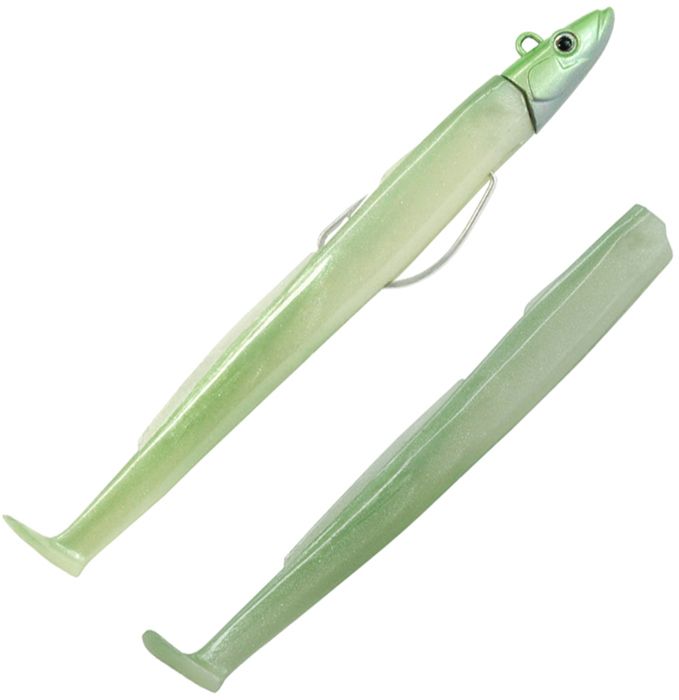 Fiiish Combo Shore Black Eel No.2 – Esca 11cm, 8g, Colore Pearl Green, Per Pesca Sportiva