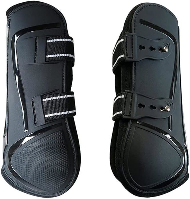Comparer les prix de Lot de 2 guêtres de sport équestre bottes de saut pour cheval et poney équipement de protection pour jambe avant