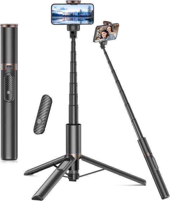 Perche à Selfie Invisible 130 Cm En Aluminium - Compatible DJI Osmo, Insta360 - Trépied Monopode Extensible - 2