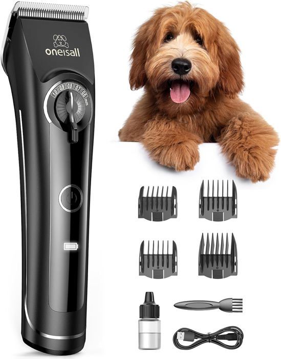 Comparer les prix de Tondeuse professionnelle pour poils épais,kit de toilettage pour chiens et caniches,rasoir sans fil avec lame en métal pour chiens