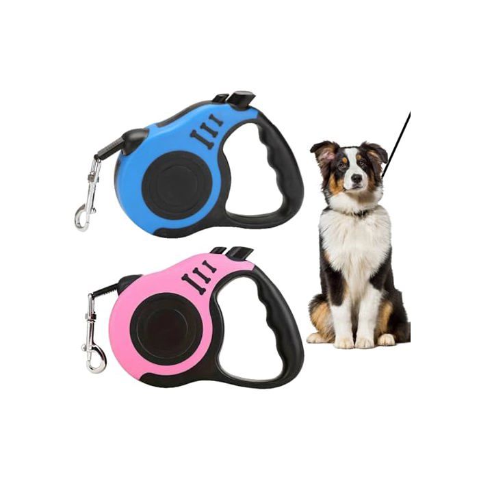 Comparer les prix de 2 Pcs Laisse Chien Enrouleur Laisse Rétractable pour Chien de 5 Mètres Laisse Chien pour Chiens de Moyenne Petits Taille jusqu