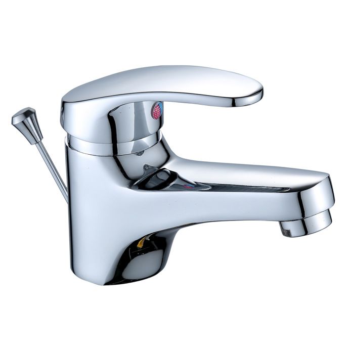 Mitigeur de lavabo chroméMitigeur dEvier Robinet de Cuisine Monocommande Les Conduites deau Chaude et Froide