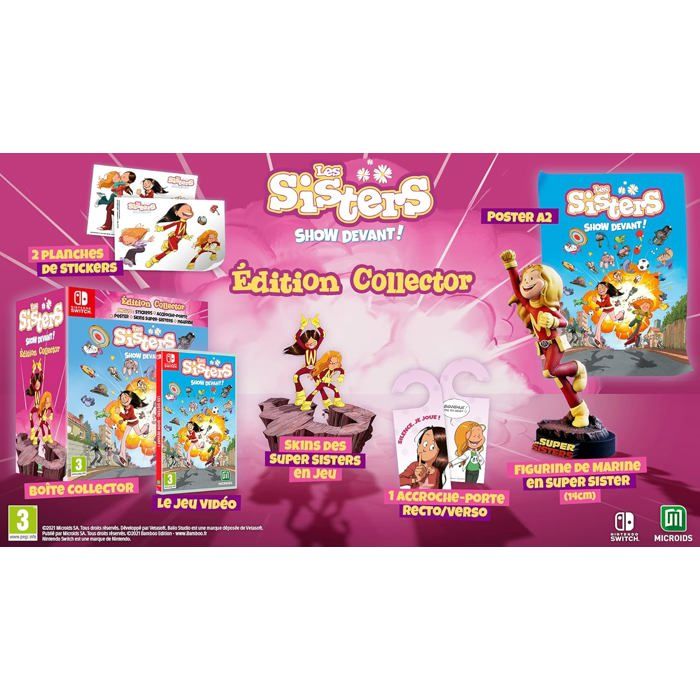 Jeu vidéo - MICROÏDS - Les Sisters : Show devant ! Édition Collector (Excl. Amazon) - Nintendo Switch - Party game - 24 mini-jeux