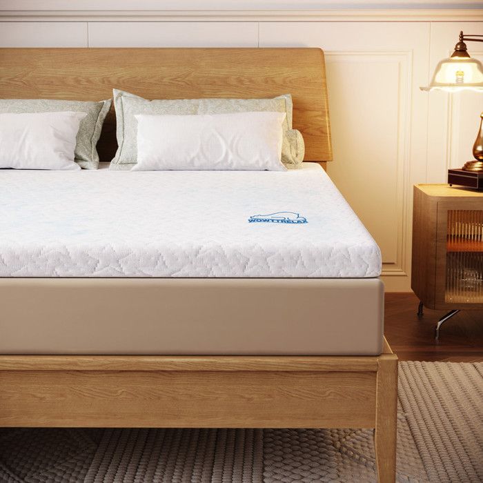 Matelas 2 Personnes 140x190 - Memoire de Forme - Surmatelas 6cm Epaisseur - sur-Matelas pour Adulte avec Housse Amovible et Lavable