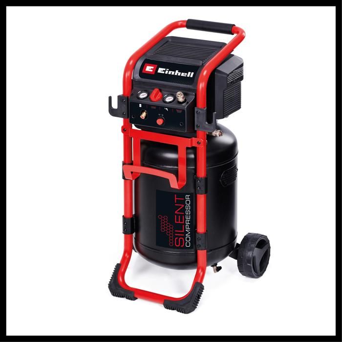 Einhell Compresseur silencieux TE AC 27050 Silent 1 10 bar max. cuve de 50 70 dB sans lubrification