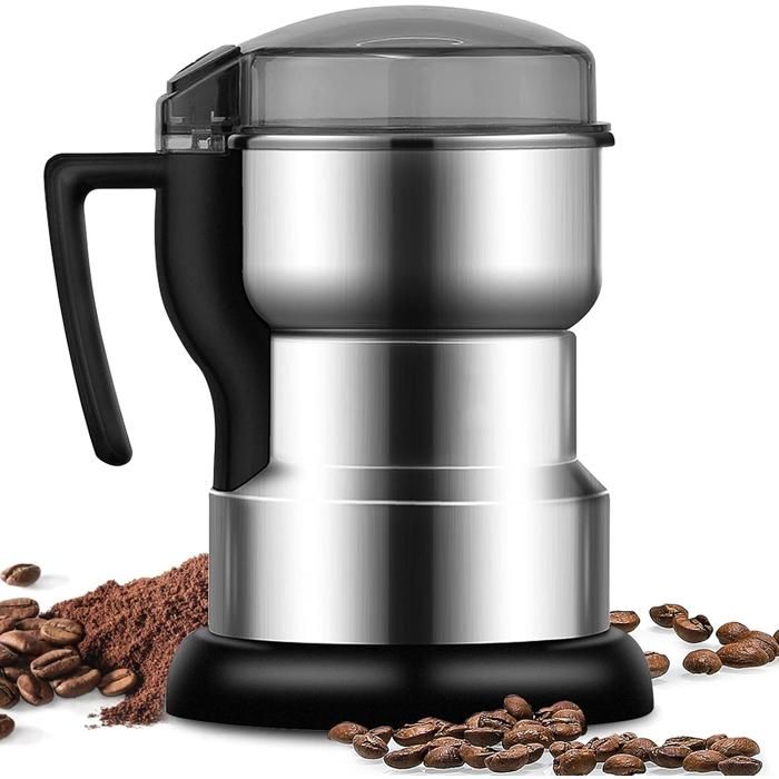 Moulin à Café Moulin à Céréales Multifonctionnel 400W Moulin à Grains épices Pour Matériaux Secs Céréales Herbes Café