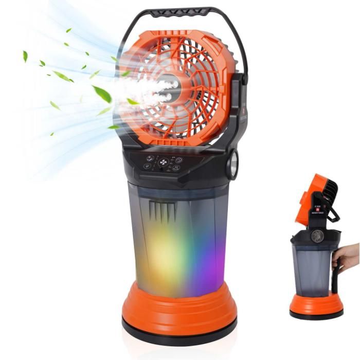 Ventilateur brumisateur portable puissante Haetuo F65 15000mAh grande autonomie extérieur/intérieur rafraîchisseur rechargeable