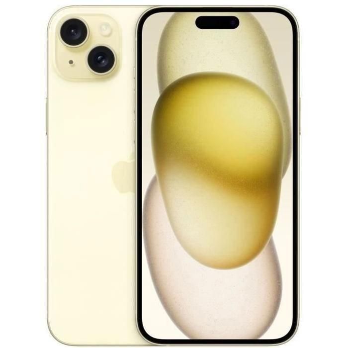 Apple iPhone 15 Plus 128Go Jaune (2023) - Débloqué -Reconditionné - Excellent état Reconditionné - Apple reconditionné disponible sur Cdiscount Seconde Vie
