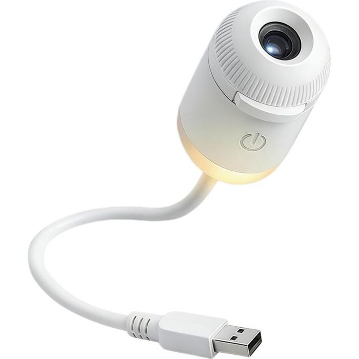 Projecteur galaxie 2 en 1 avec veilleuse lampe nuit USB ciel étoilé rotation 360° déco chambre