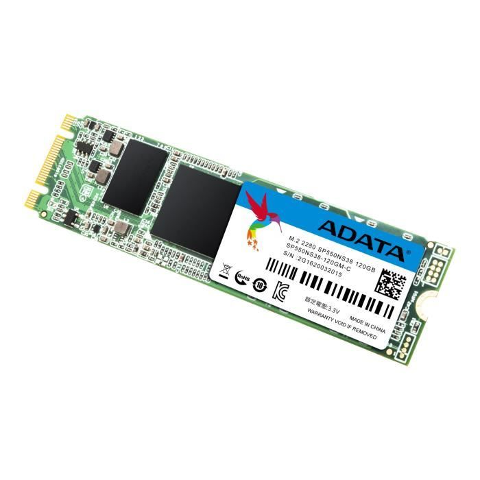 ADATA Premier SP550 Disque SSD 120 Go interne M.2 2280 SATA 6Gb-s Reconditionné - ADATA reconditionné disponible sur Cdiscount Seconde Vie