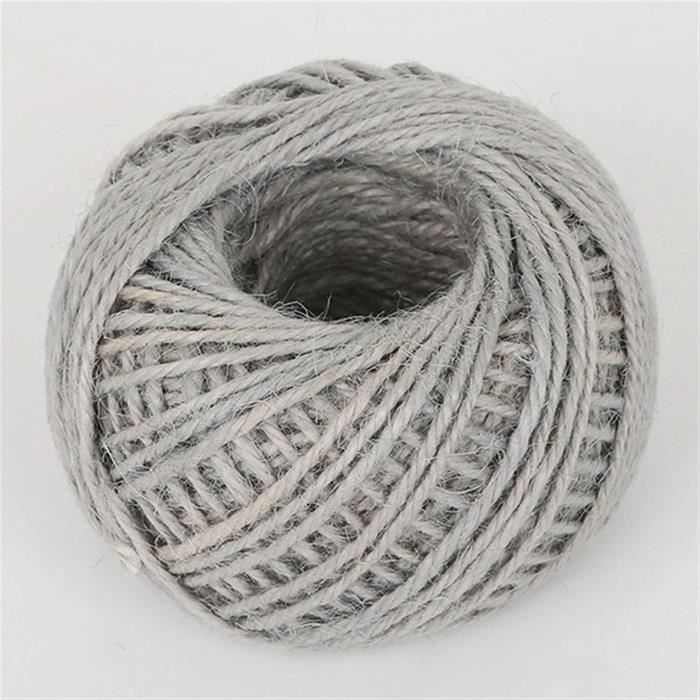 Corde De Jute Rouleau De Ficelle De Jute à 3 Plis, 100 M/rouleau, 2MM, Naturel, Découpable, Emballage Cadeau, Bricolage, Projet Artisanal, étiquette Suspendue Ficelle Jardin
