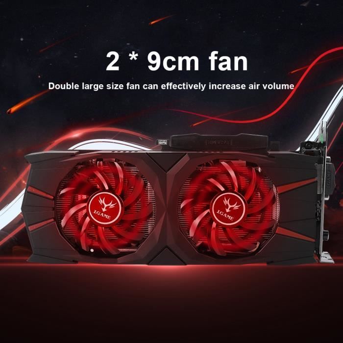 Carte graphique GDDR5 GTX1060 colorée 1506-1708