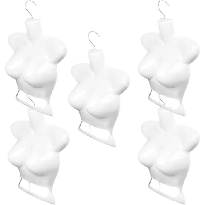 5 Pièces Femme Mannequin Torse Creux Robe Corps Torse Forme