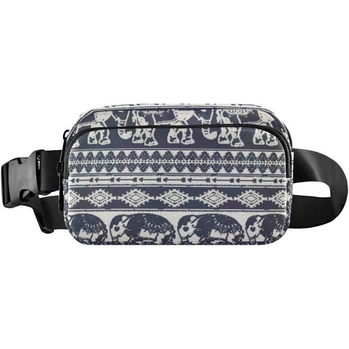 Indien Blanc Éléphant Yoga Tapis Sac de Transport Mandala
