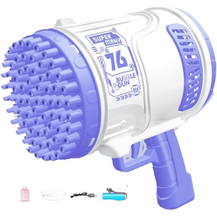 Anniversaire Enfant Bulles Pistolet à Bulles Automatique - Machine à Bulles Portable Avec Liquide - Pour Fêtes Enfants Jouet Extérieur Fête