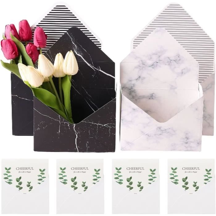Papier à Lettres Et Enveloppes Esthétiques - Kit 20 Feuilles + 12 Enveloppes, Motif Floral, Idéal Lettres D'amour