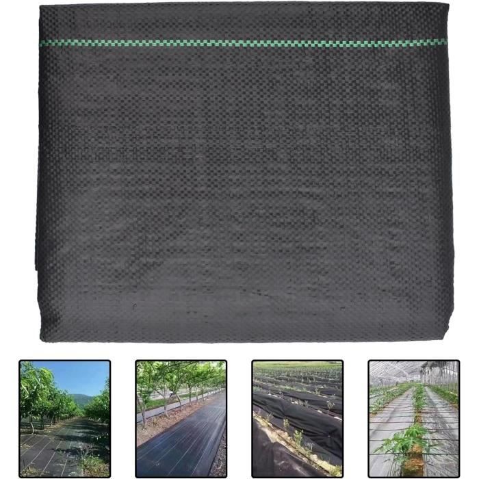 Toile De Contrôle Des Mauvaises Herbes Tissée 1 M X 10 M - Feuille