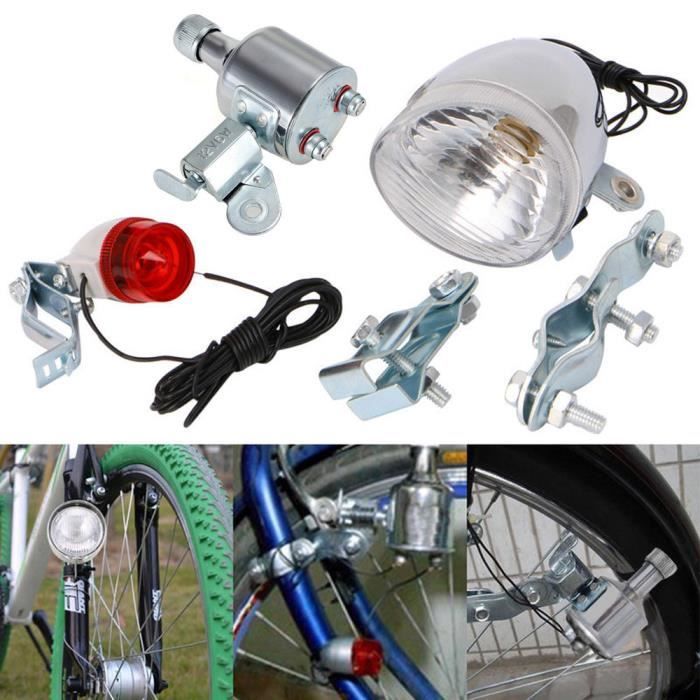 Vélo Dynamo lumière éclairage lampe Roue Ruhla RDA Solide Robuste 6 V 3 W gauche