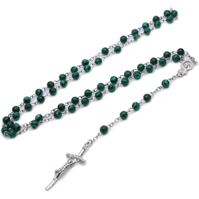 Lot De 2 Chapelets Catholiques Pour Enfants - Perles Colorées En Acrylique, Avec Croix - 38cm, Idéal Première Communion
