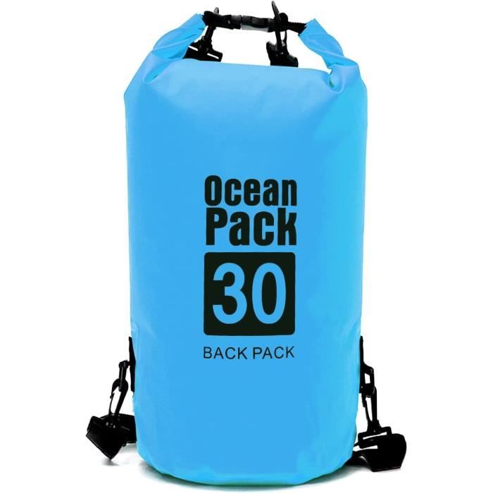 Sac ??tanche avec Longue Sangle R?�glable, 30L Sac ??tanche Nautique, Dry Bag Sac Imperm?�able pour 
