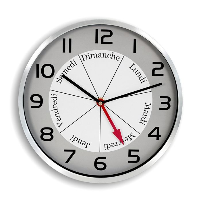 Horloge Murale Avec Jour Et Date Achat Vente Pas Cher