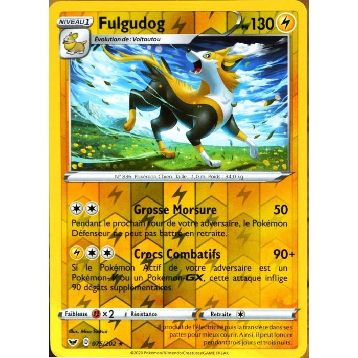 Carte Pokemon 75 2 Fulgudog Reverse Eb01 Epee Et Bouclier 1 Neuf Fr Cdiscount Jeux Jouets