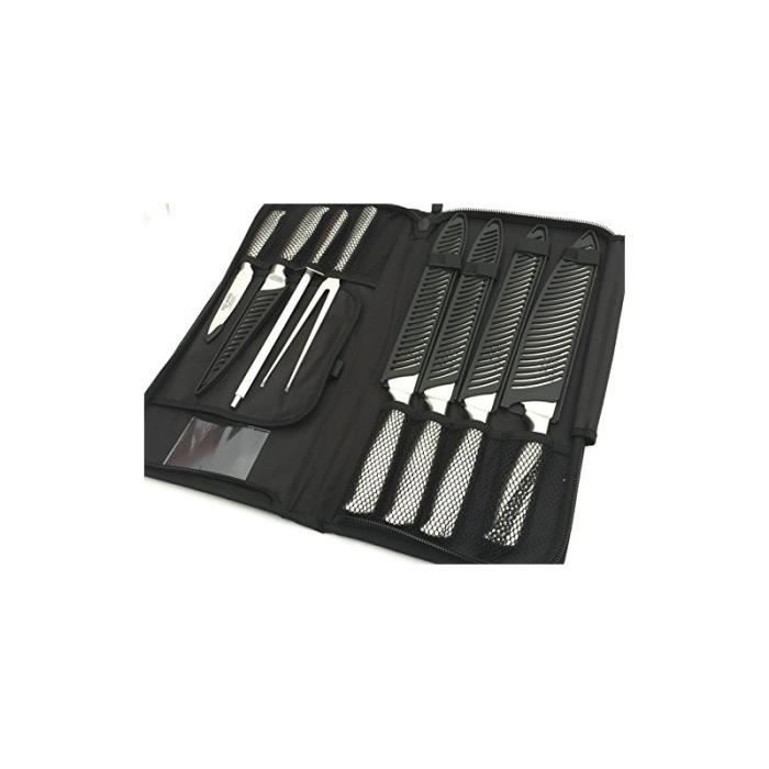 Lot De Couteaux De Chef Eclipse De Ross Henery Professional 8 Pieces En Acier Inoxydable De Grande Qualite Avec Etui De Trans Achat Vente Couteau De Cuisine Lot De Couteaux