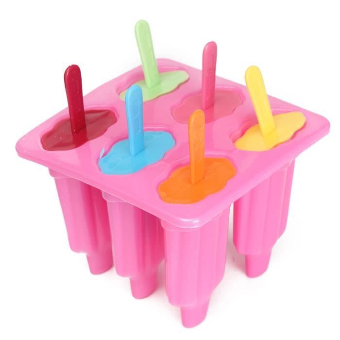 Adapte A La Fabrication De Creme Glacee Bricolage En Ete Moule A Glace Silicone Sans Bpa Fruit Bebe Moule A Creme Glacee Colore De 7 Trous Couteaux Et Ustensiles De Cuisine Cuisine