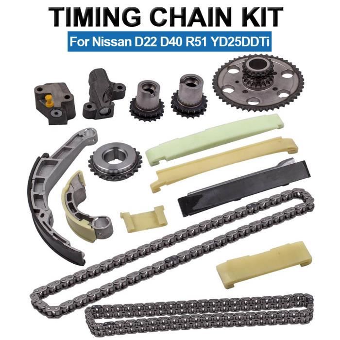Kit Chaîne De Distribution Pour Nissan Pickup D22, Pathfinder R51, Navara D40… – Compatible Avec Références OEM