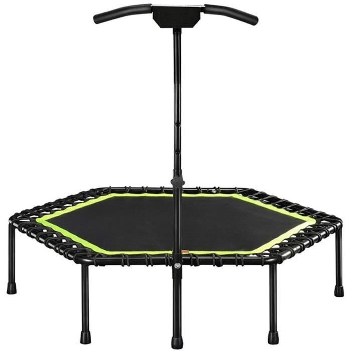 Mini Trampoline Fitness MaxxSport 100cm Avec Poignée Réglable - Intérieur Extérieur 130kg