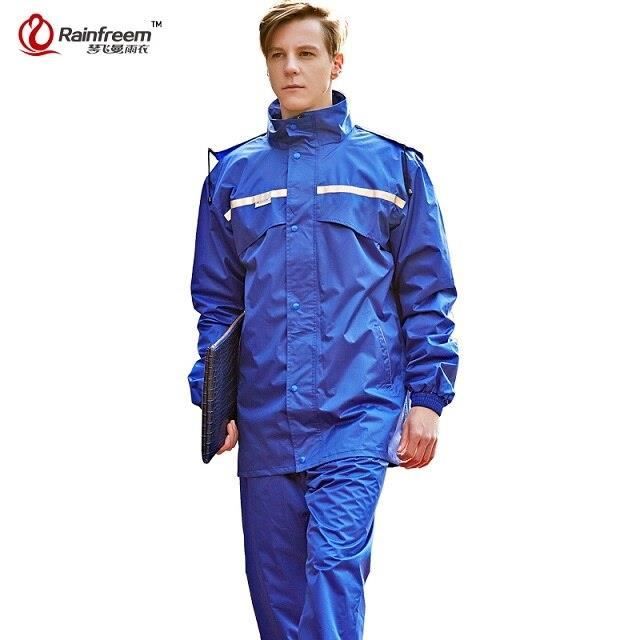 Imperméable Militaire 190T Polyester Bleu Marine Imperméable Long