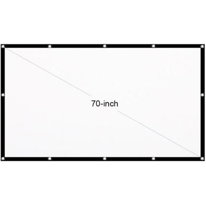 Écran De Projection Portable 50 Pouces 16:9 Autoportant - Supporte 4K/8K, Pliable, Facile à Transporter Pour Réunions Ou Cinéma Maison
