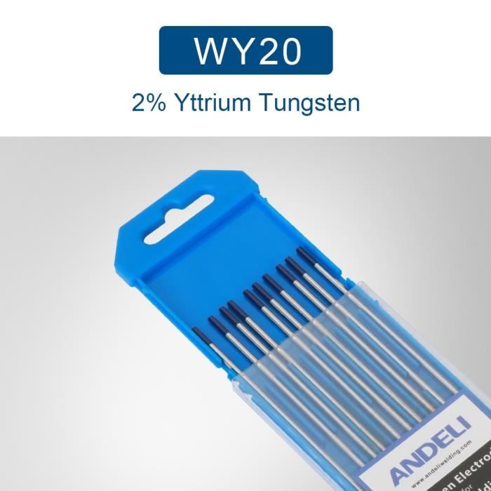 Électrode Tungstène Lanthané WL15 1,6mm X 175mm – Pour Soudage TIG – Lot De 10 Pointes Dorées