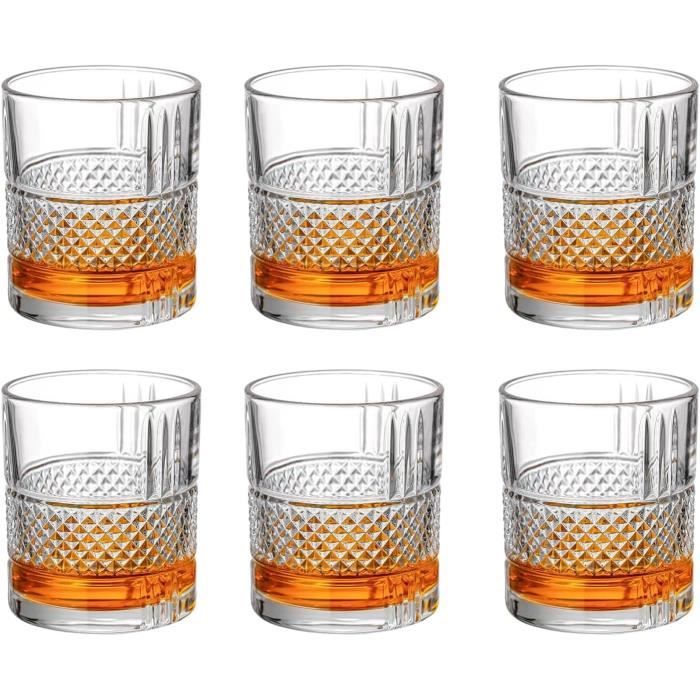PORFOYO Verre À Whisky Irréguliers, Set De 6 Verres à Whisky PORFOYO Verre À Whisky Irréguliers, Set De 6 Verres à Whisky