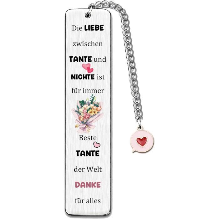 Blulu Coffret Cadeau Tata - Porte-Clés + Trousse à Maquillage "Tata D'Amour Pour Toujours" - Annonce Grossesse