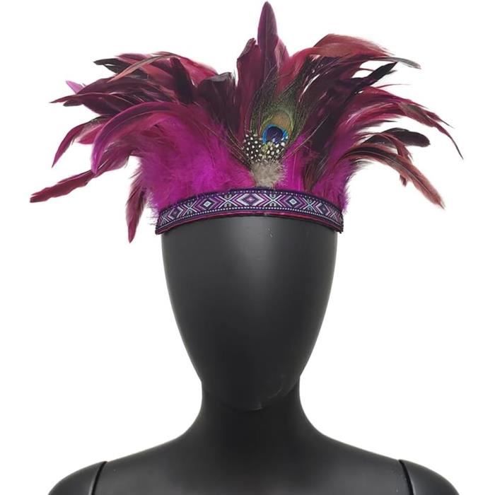 Bandeau De Plumes, Plume Coiffe Couronne Coiffe Plume Garniture