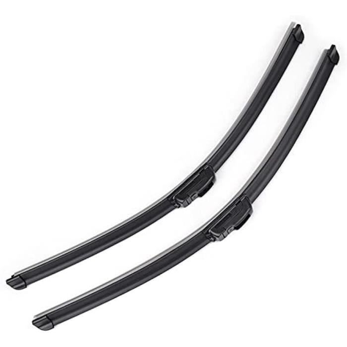 Ensemble Balais D'essuie-glace Avant/arrière Pour Peugeot 207 Hayon 2006-2010 – Caoutchouc Naturel Haute Qualité