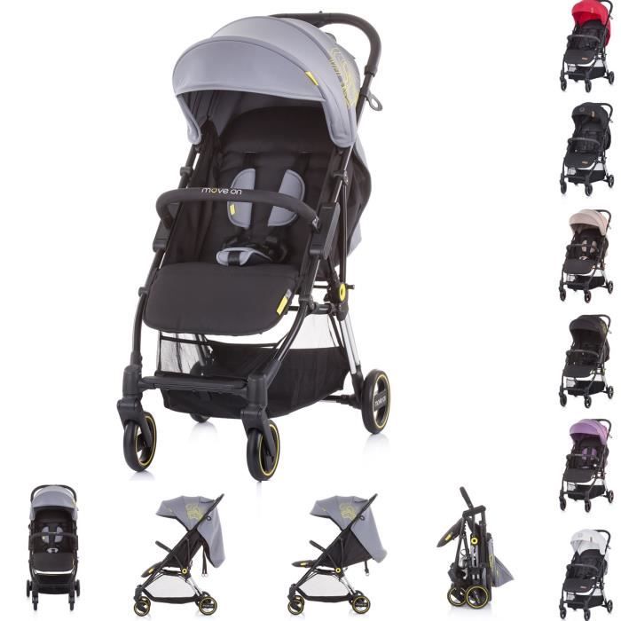 Chipolino Poussette Avancez Des La Naissance Toit Ouvrant Ne Pese Que 4 7 Kg Gris Cdiscount Puericulture Eveil Bebe