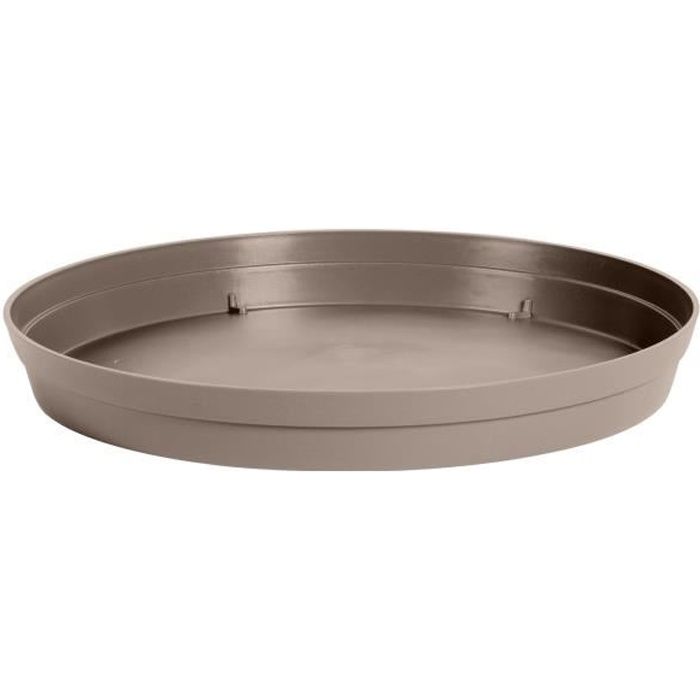 Soucoupe Toscane Zen gris anthracite Diam/ètre 40 cm Eda Plastiques
