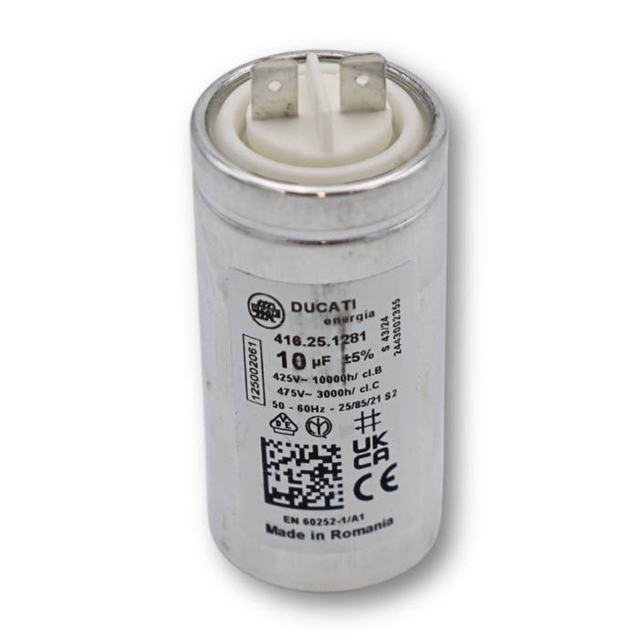 Condensateur 10mf dorigine Sèche linge 1250020615 AEG ZANUSSI ELECTROLUX FAURE JEKEN