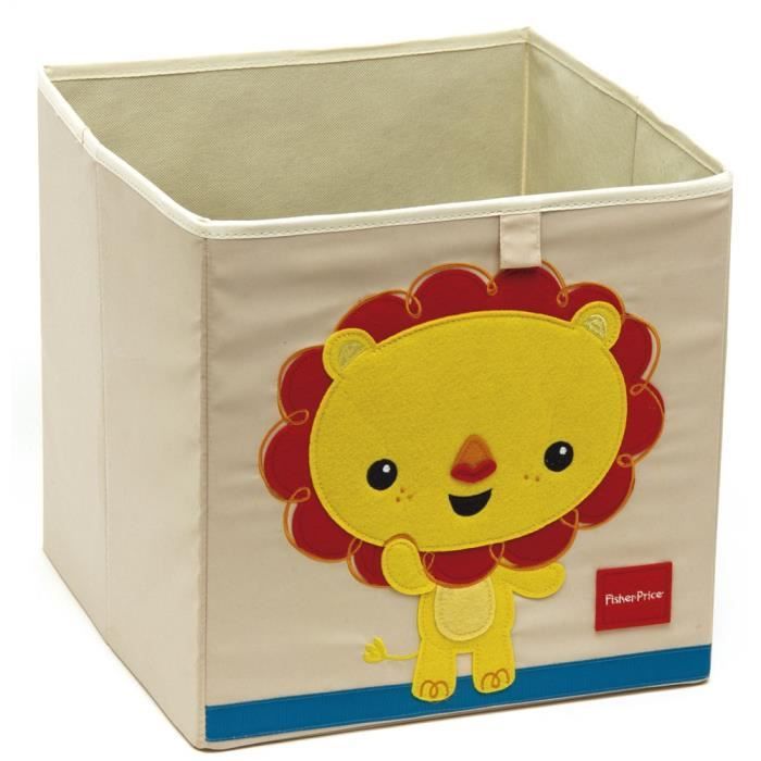 Fisher Price Boite De Rangement Lion 33 X 33 X 33 Cm Achat Vente Boite De Rangement Fisher Price Boite De Rang Cdiscount