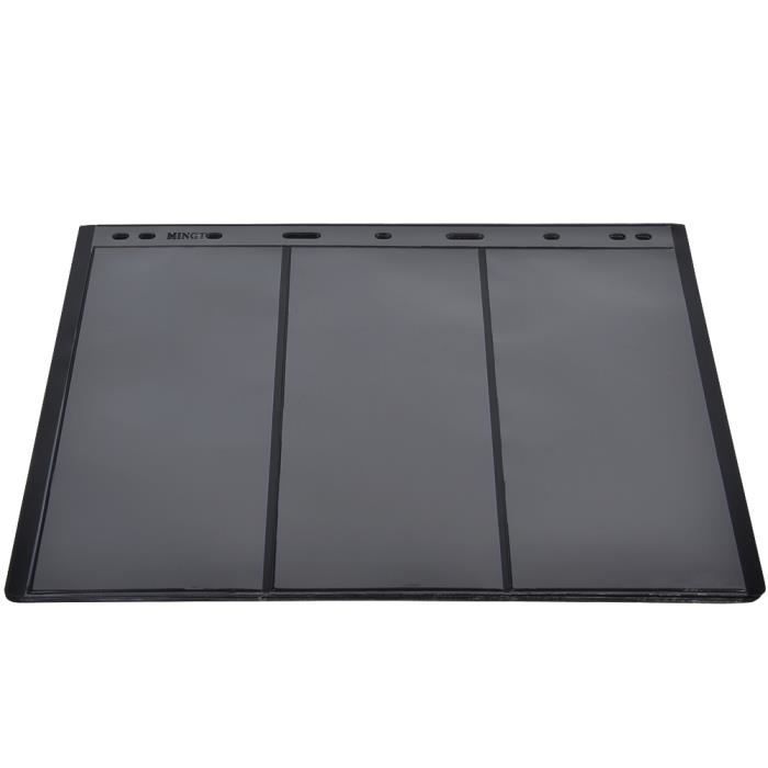 Lot de 10 feuilles d'album de timbres universelles à 9 trous pour livre de collection de timbres standard (3 lignes sur noir Lot de 10 feuilles d'album de timbres universelles à 9 trous pour livre de collection de timbres standard (3 lignes sur noir