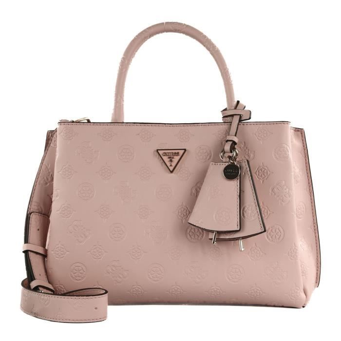 GUESS Jena Elite Luxury Satchel Pale Pink Logo [255087] - sac shopper sac a main