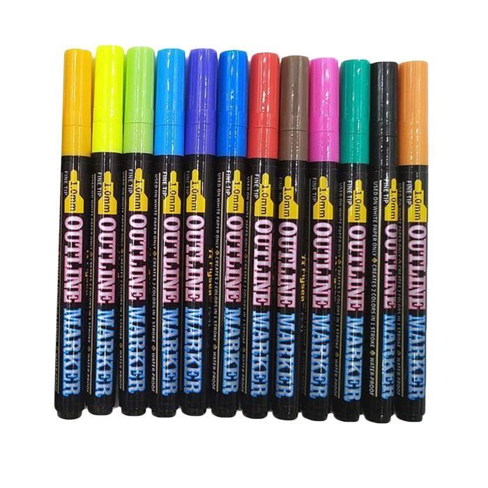Assortiment De Couleurs Pack de 12 12 Paillettes Crayons Set Pour Croquis 