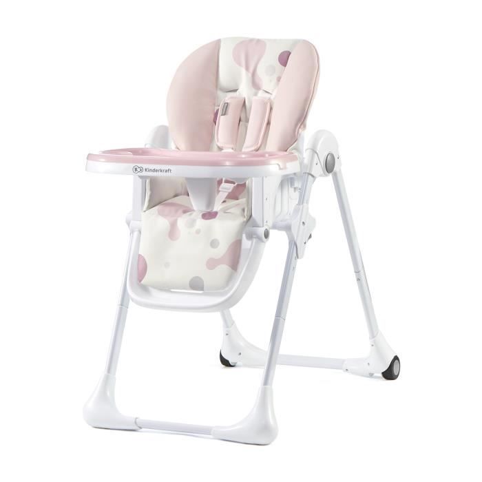 Chaise Haute Bébé Rose