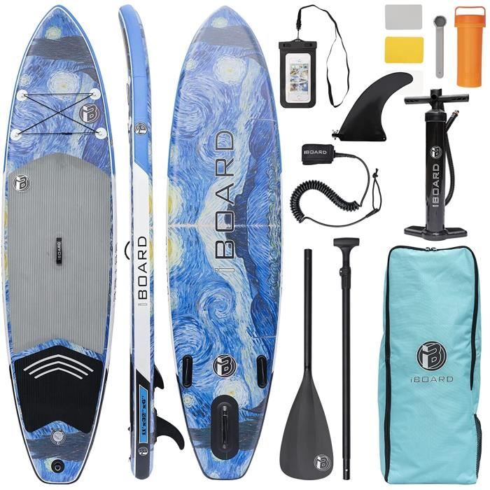 Planche De Paddle Gonflable Tuxedo Sailor - 10'6" X 33", PVC Double Couche, Accessoires Complets, Portative - 12